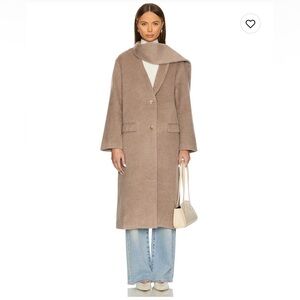 ASTR the Label Londyn Pea Coat in Taupe